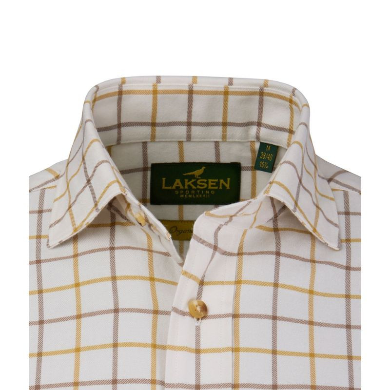 Edgar overhemd van geborsteld katoen Laksen