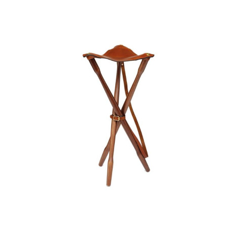 Laksen Teak en Chocolade Leder Statief