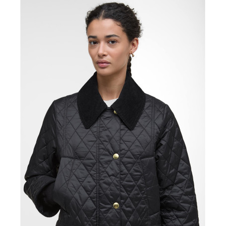 Veste matelassée à logo en gris – And Wander