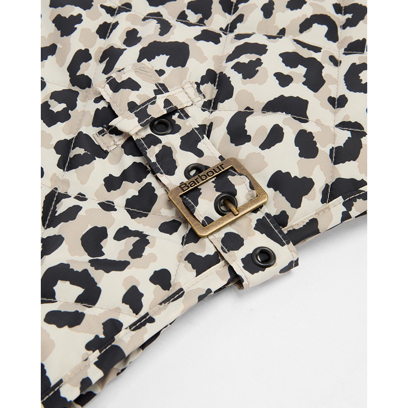 Harley Barbour International Luipaard Gewatteerde Hondenjas