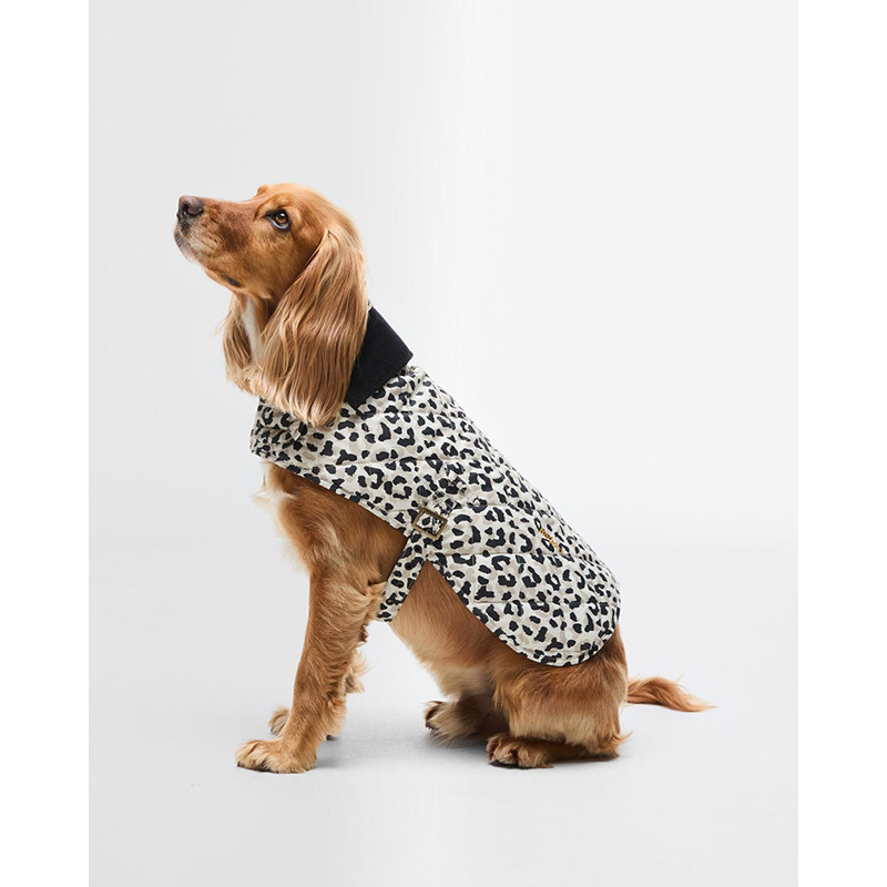 Harley Barbour International Luipaard Gewatteerde Hondenjas