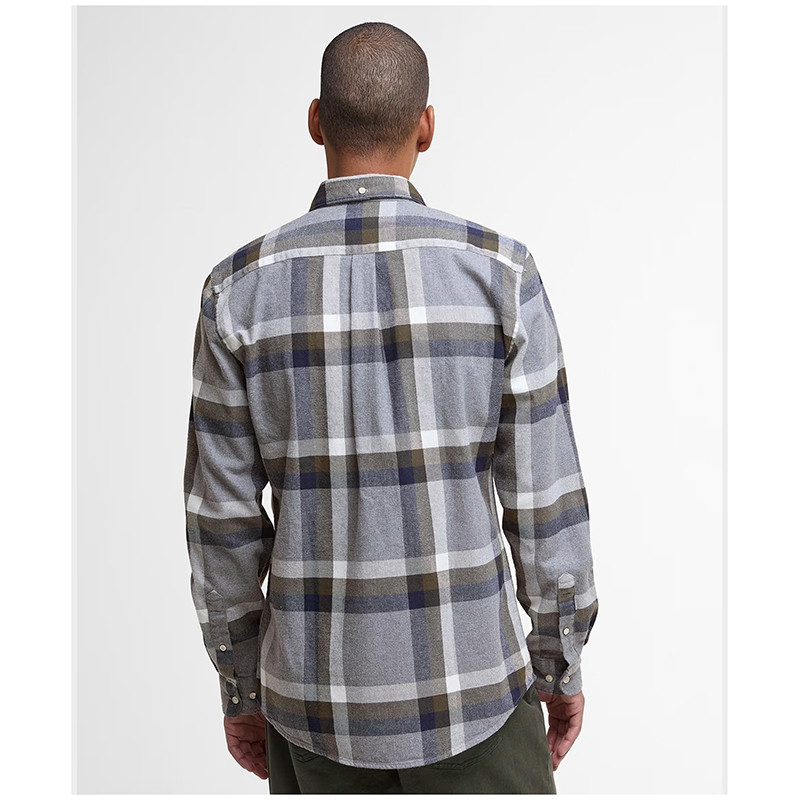 Folley Getailleerde geruite overhemd Barbour