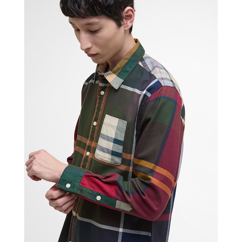 Oversized geborduurde ruit Barbour