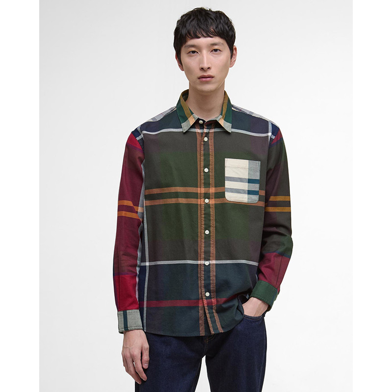 Oversized geborduurde ruit Barbour