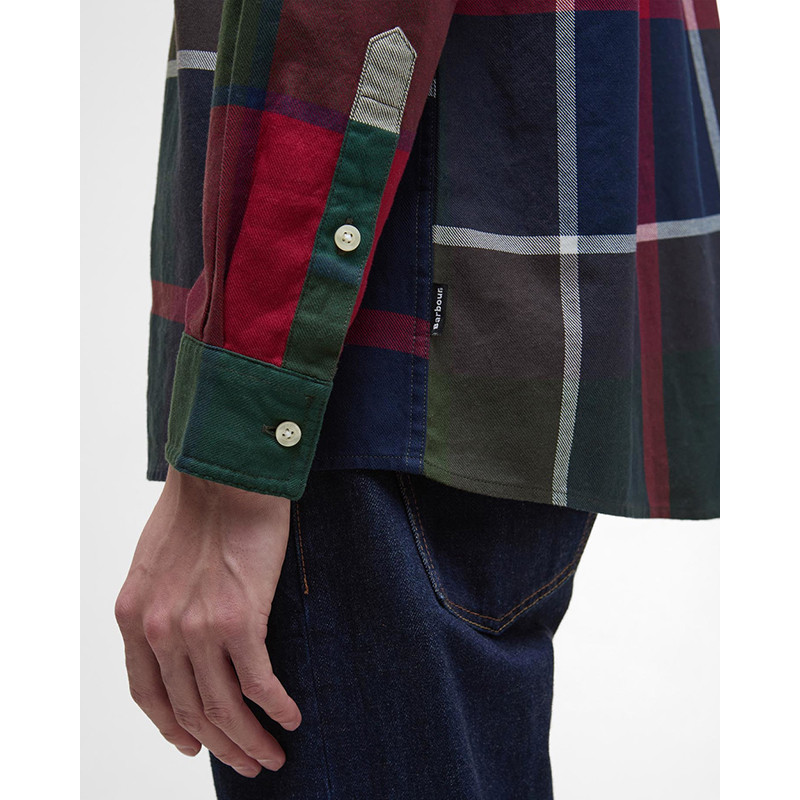 Chemise Oversize Patchwork Tartan Barbour