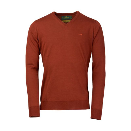 Pull Col V Sussex Merino Laksen