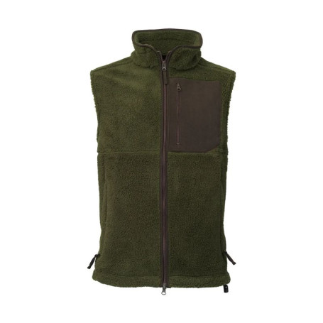 Olive Bear Laksen fleece vest met rits