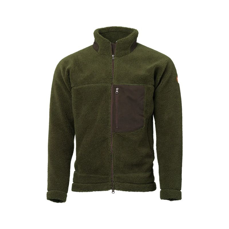 Veste Polaire Sherpa Teddy Olive Laksen