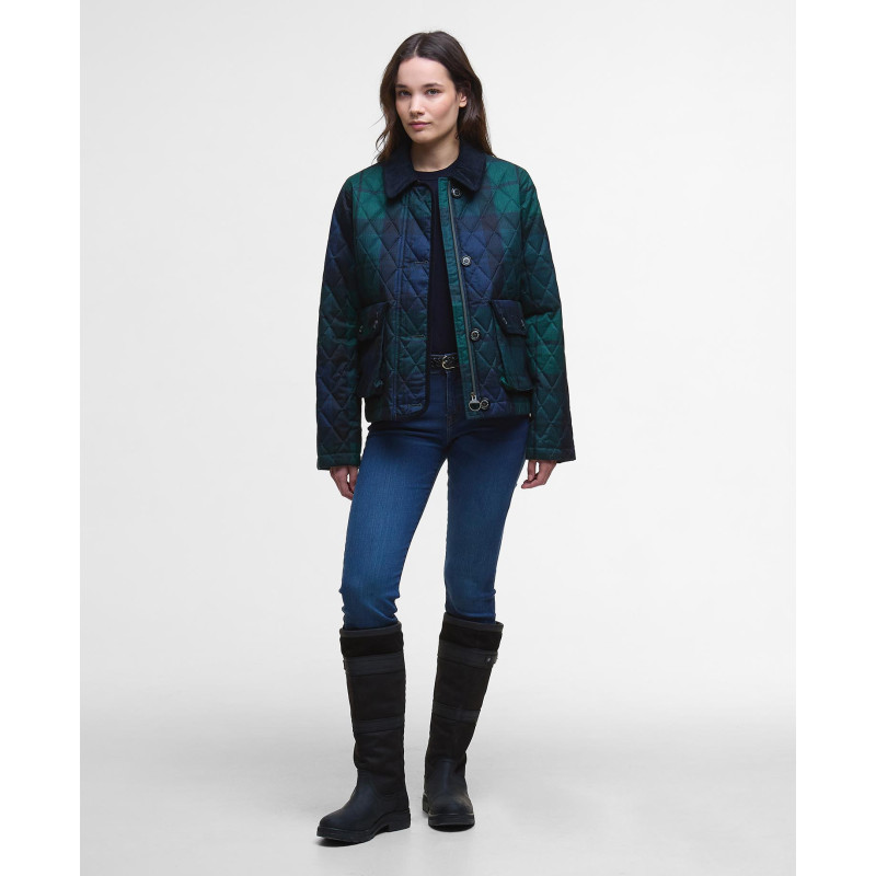 Veste matelassée Louden Tartan femme Barbour