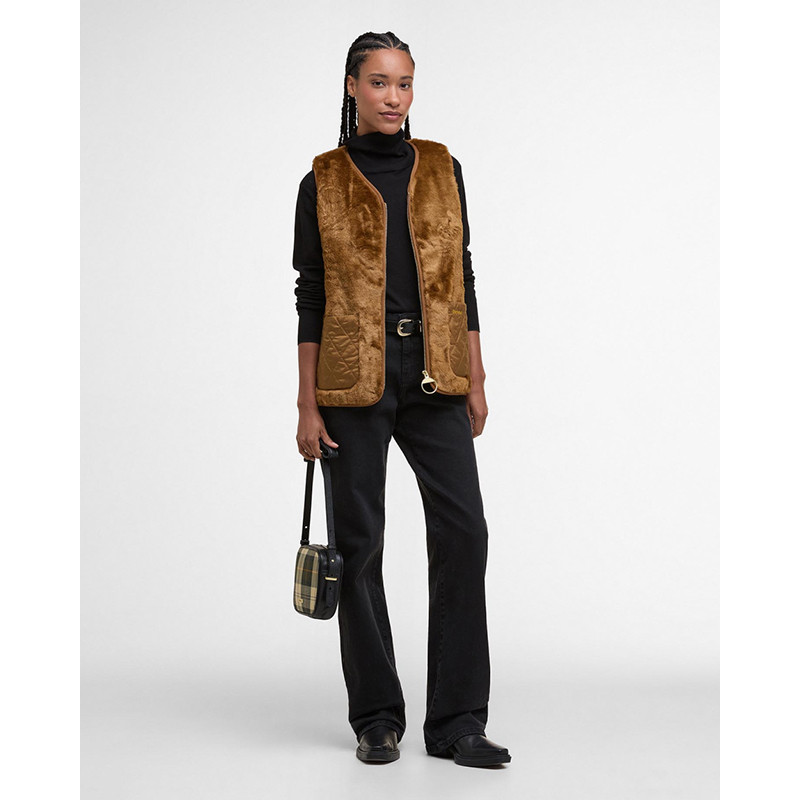 Karin Barbour gilet met imitatiebont voor dames