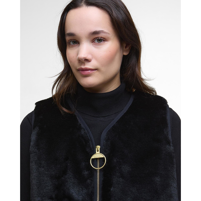 Karin Barbour gilet met imitatiebont voor dames