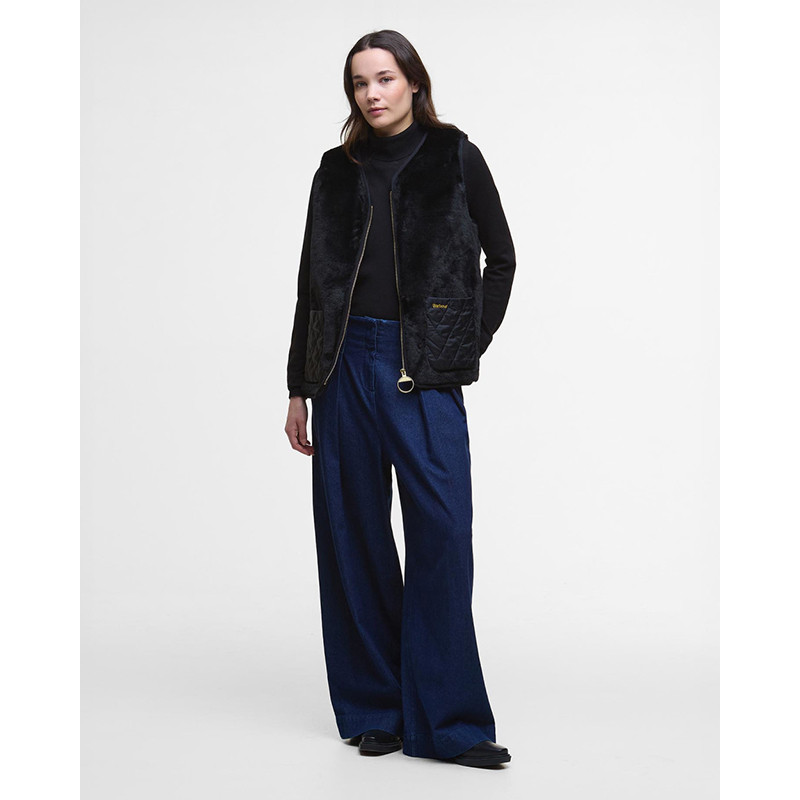 Karin Barbour gilet met imitatiebont voor dames