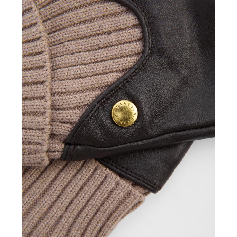 Deanna Leren Vrouwenhandschoenen Barbour