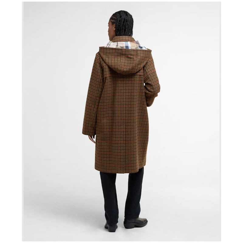 Manteau en laine Melody Check Femme Barbour