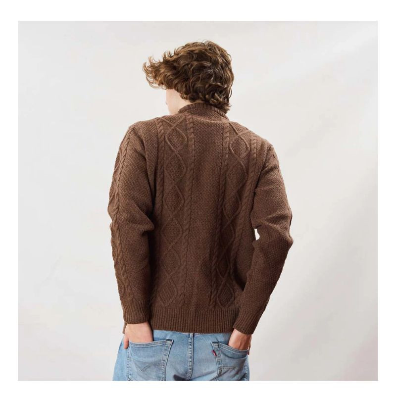 Pull torsadé col rond Osborne Knitwear