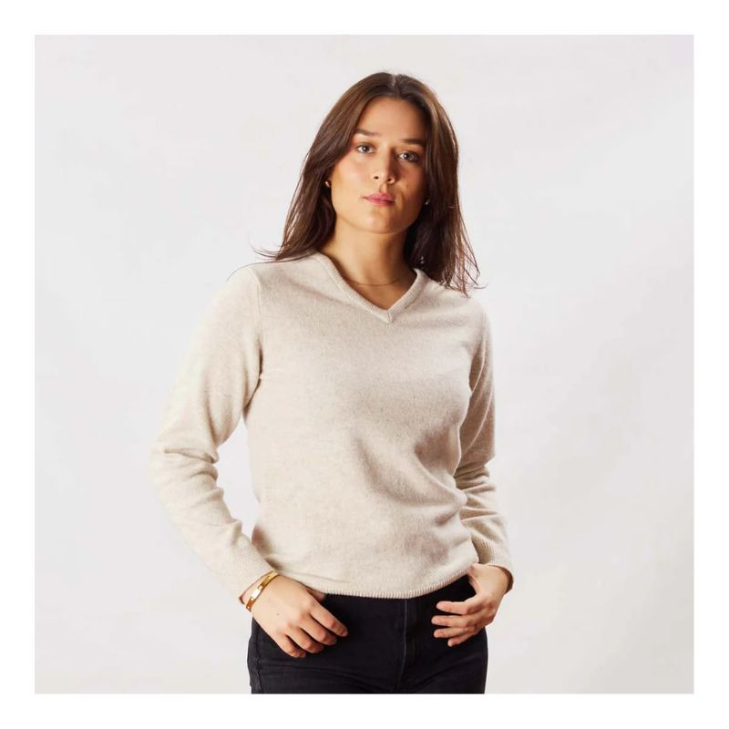 Trek col V femme Osborne Knitwear