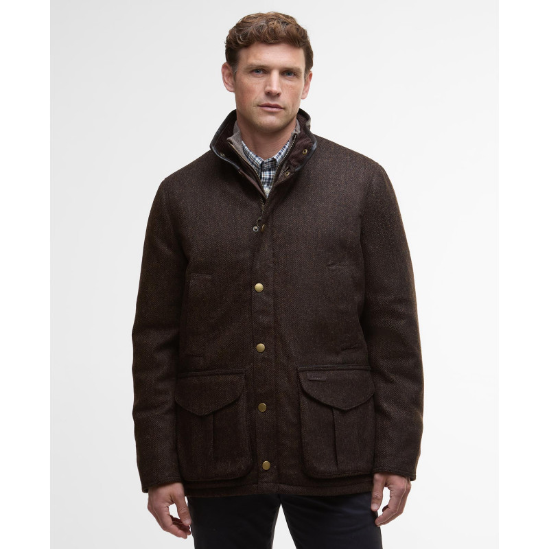 Manteau en tweed Hereford Barbour