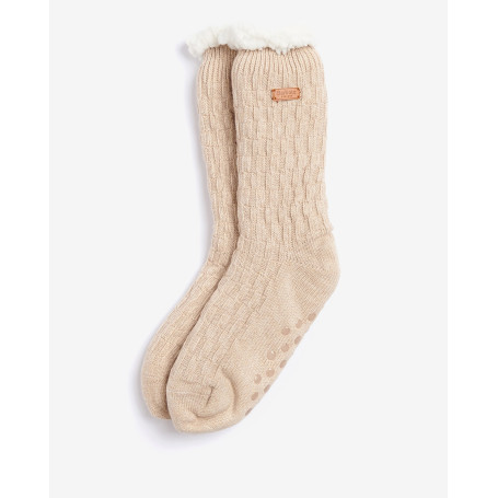 Chaussettes laine torsadée pour femme Barbour