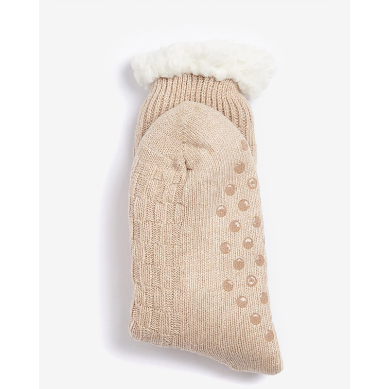 Chaussettes laine torsadée pour femme Barbour
