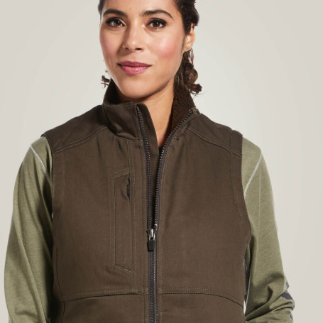 Gilet Matelassé équestre Femme Ariat - Taille M, Marron, Occasion