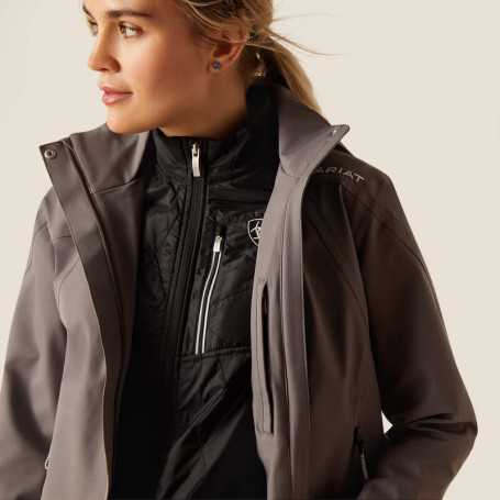 Veste Imperméable Ariat Team II Pour Femme - Bleu Marine, Taille L (12-14 Ans)
