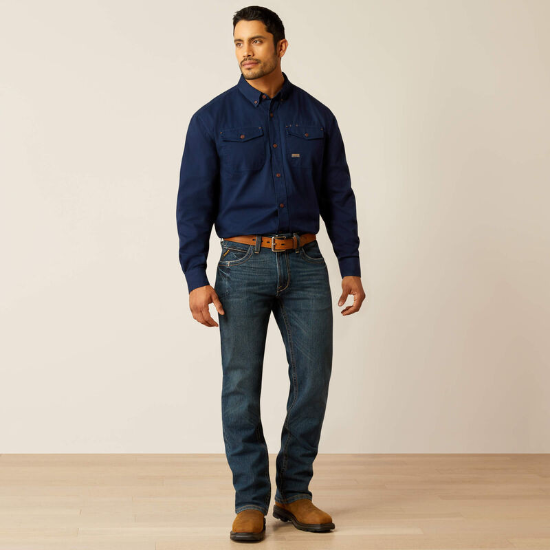 Chemise de travail en coton sergé Rebar Ariat