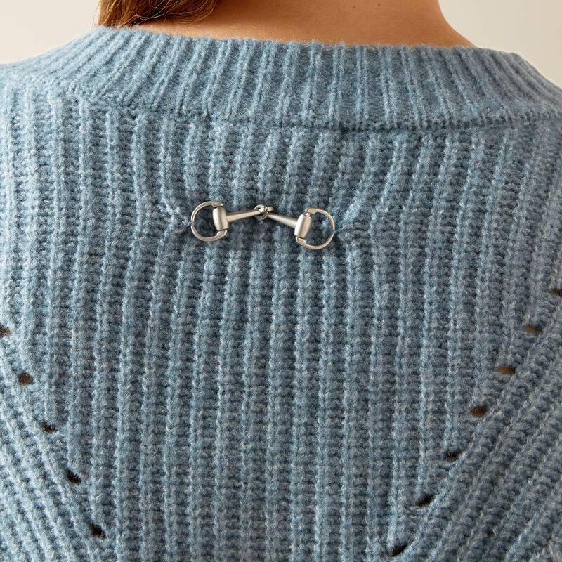 Pull D'hiver Femme Ariat Couleur Châtaigne – Col Rond, Taille Plus, Neuf Avec étiquettes