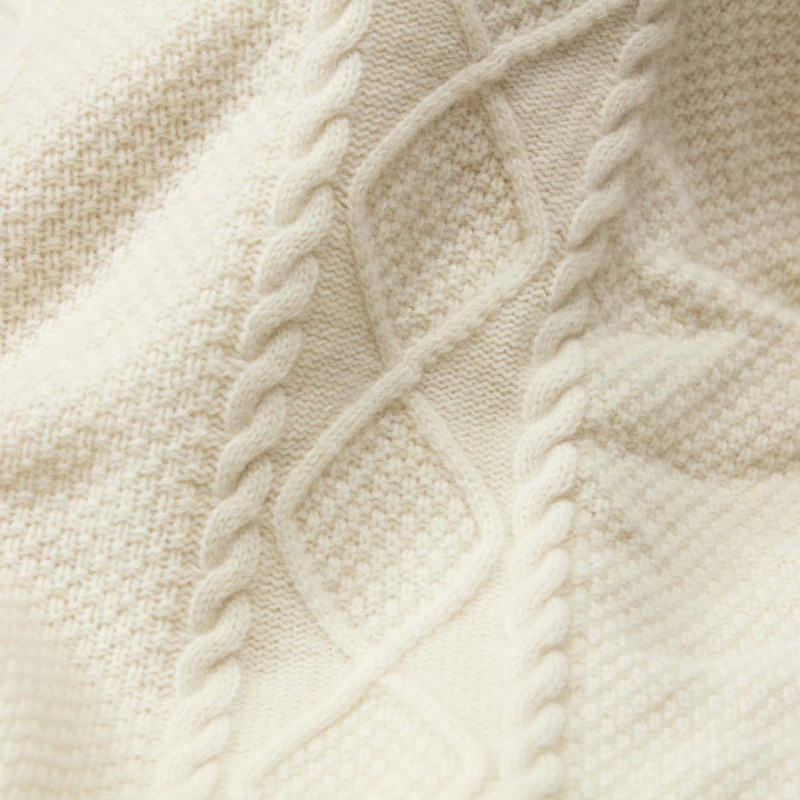 Pull torsadé col rond Osborne Knitwear
