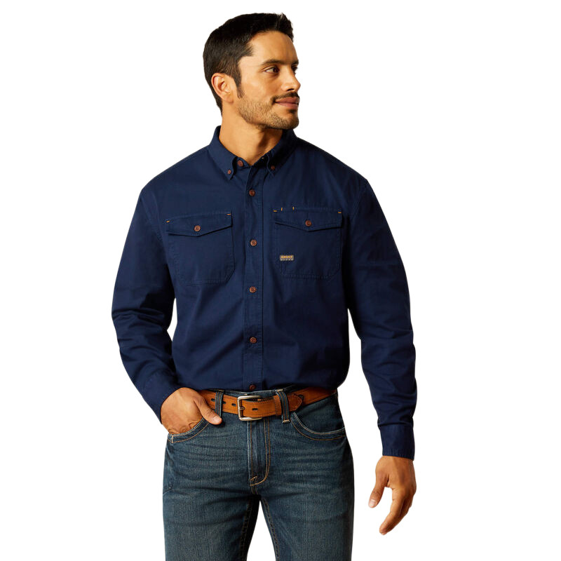 Chemise de travail en coton sergé Rebar Ariat