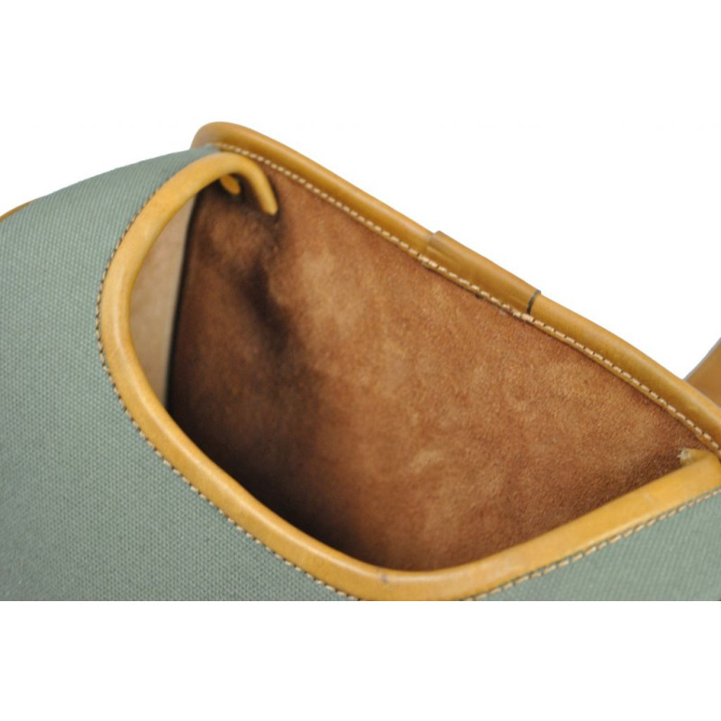 Cartouchière Anglaise tissu/cuir Atelier Cuvelier