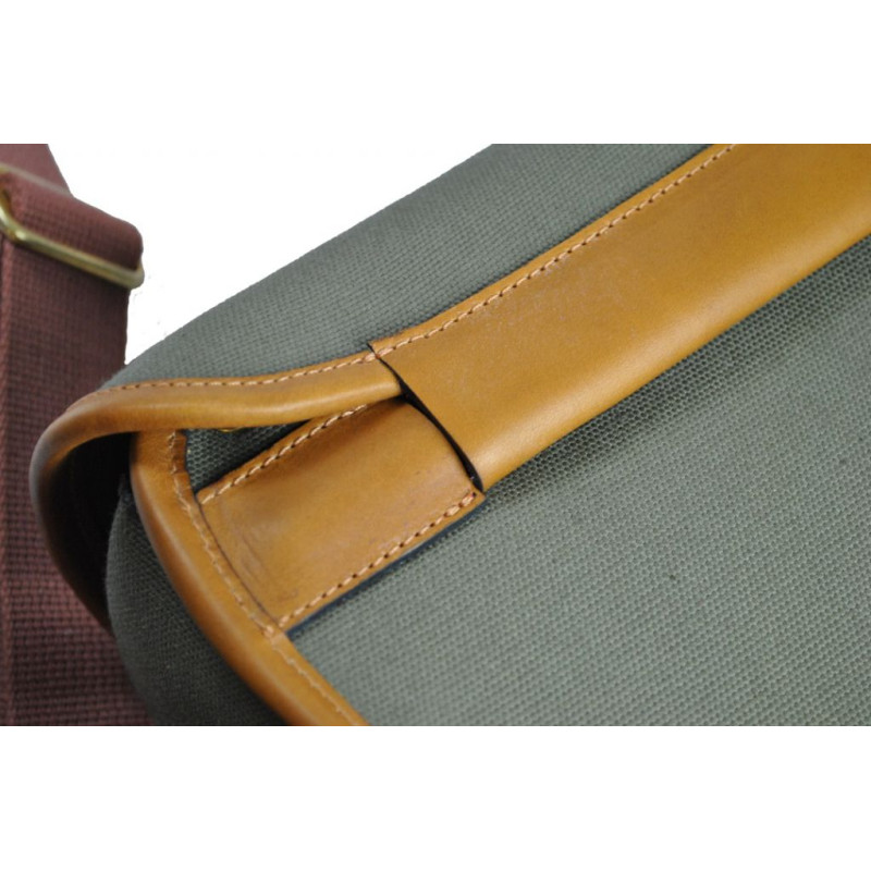 Engelse stoffen/leren patroonriem Atelier Cuvelier