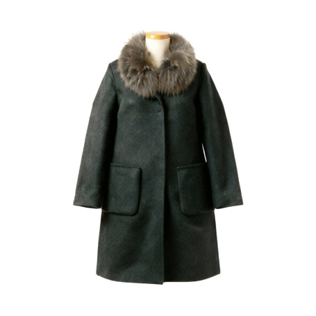 Manteau réversible femme Bella avec fourrure Maximilian