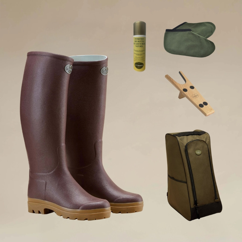 Pack Premium Bottes Saint Hubert Femme Le Chameau