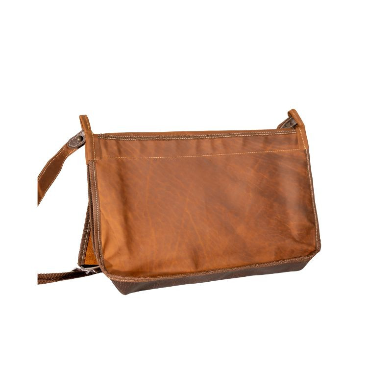 Gibecière en Cuir Croupon Ciré Country Sellerie