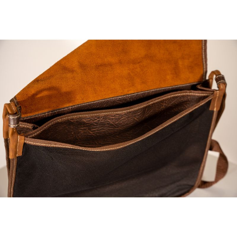 Gibecière en Cuir Croupon Ciré Country Sellerie