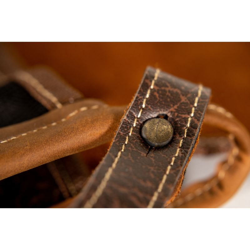 Gibecière en Cuir Croupon Ciré Country Sellerie