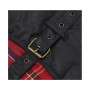 Manteau pour chien coton huilé doublure tartan Barbour
