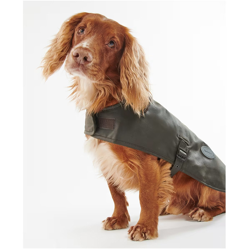 Manteau pour chien coton huilé doublure tartan Barbour