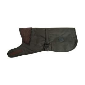 Manteau pour chien coton huilé doublure tartan Barbour