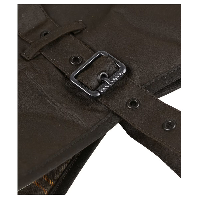 Manteau pour chien coton huilé doublure tartan Barbour