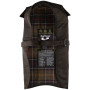 Manteau pour chien coton huilé doublure tartan Barbour