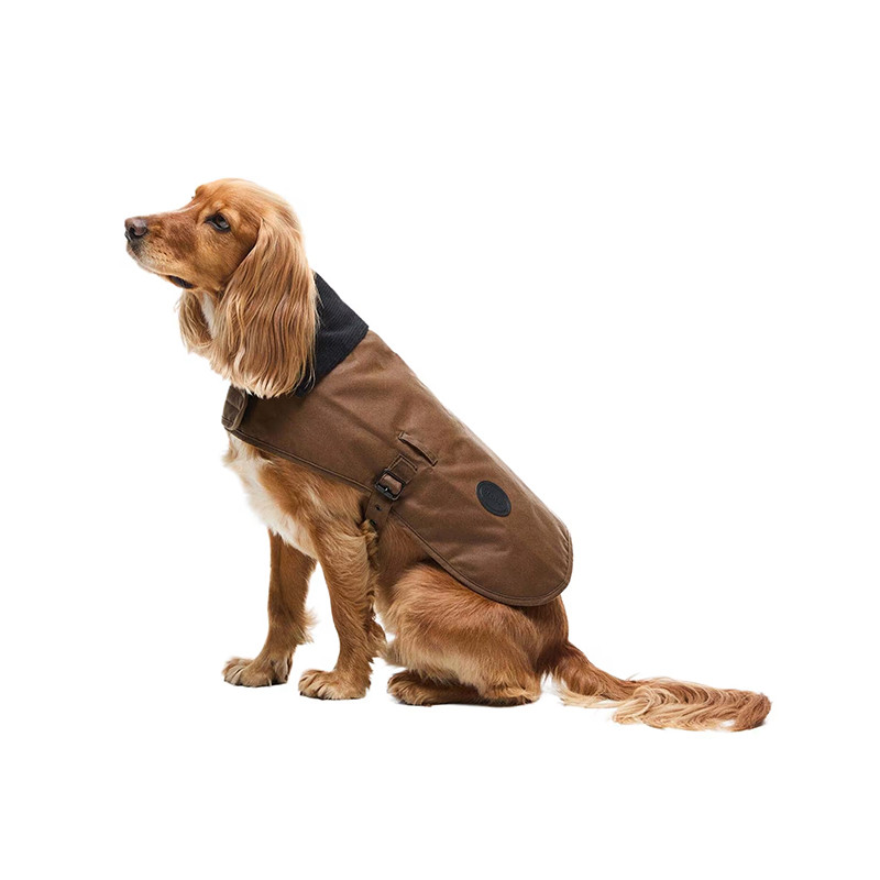 Manteau pour chien coton huilé doublure tartan Barbour