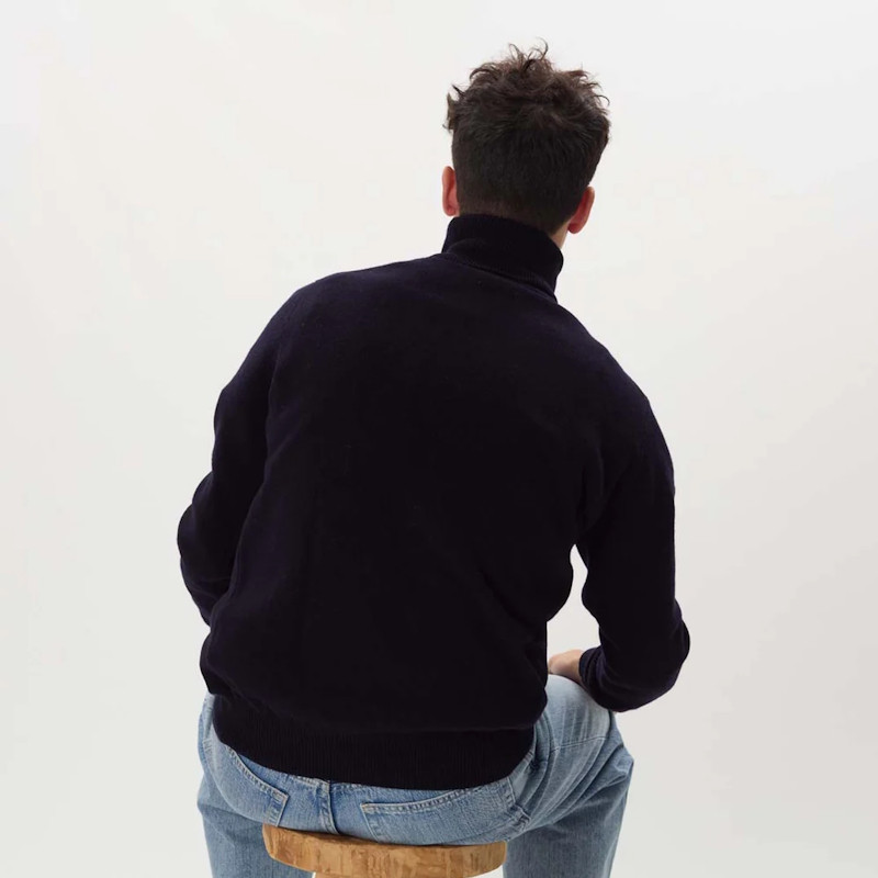 Pull col roulé en laine Osborne Knitwear