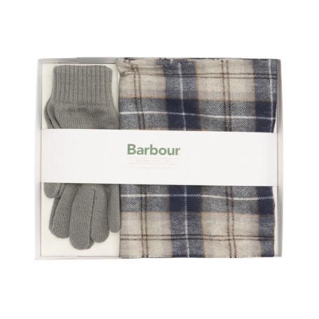 Coffret écharpe et gants laine Barbour