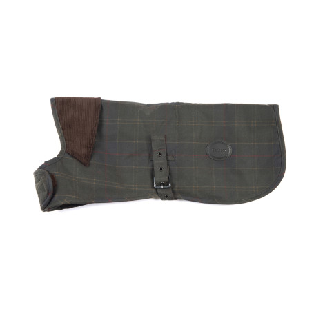 Manteau pour chien tartan en coton huilé Barbour
