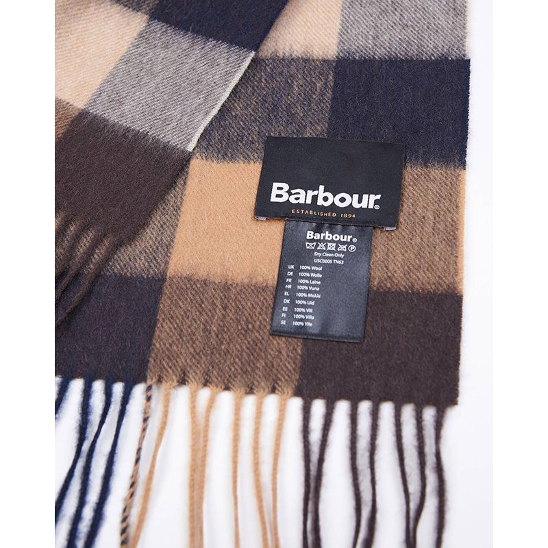Echarpe Tattersall en laine Barbour