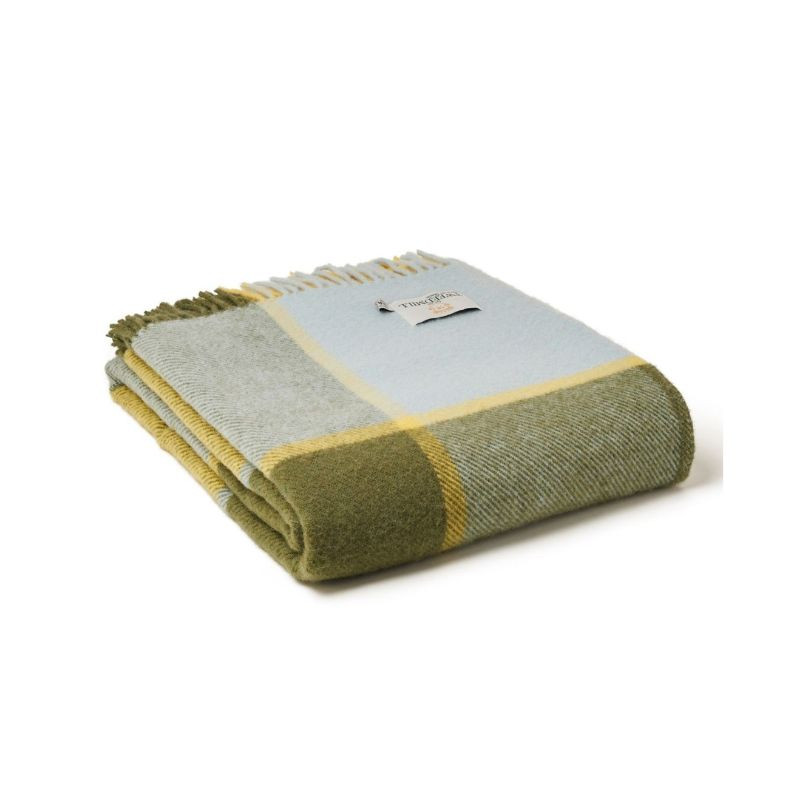 Plaid Check Throw Lemon Tweedmill