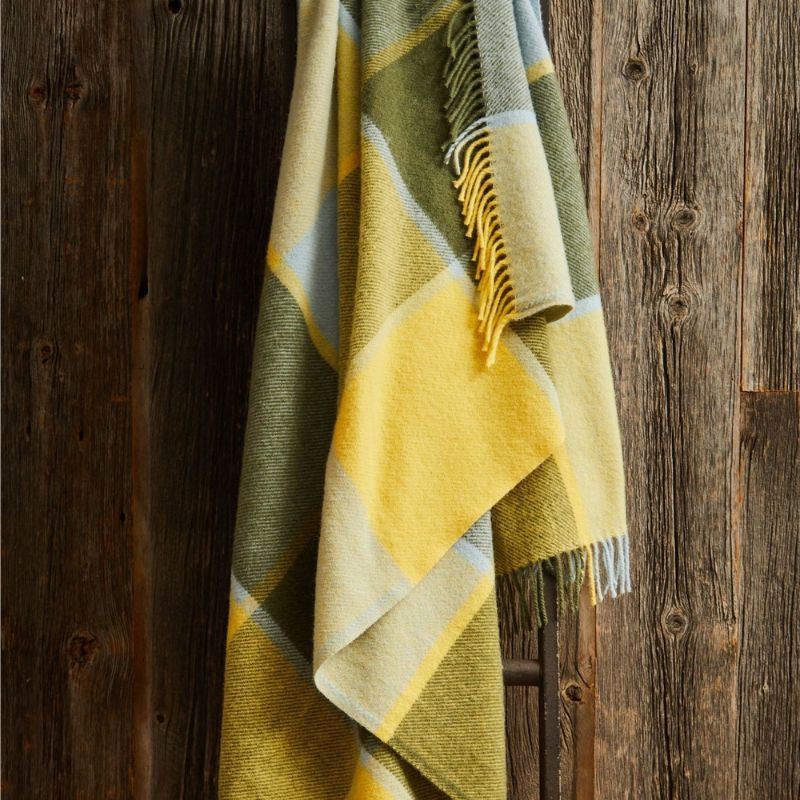 Geruite plaid Lemon Tweedmill