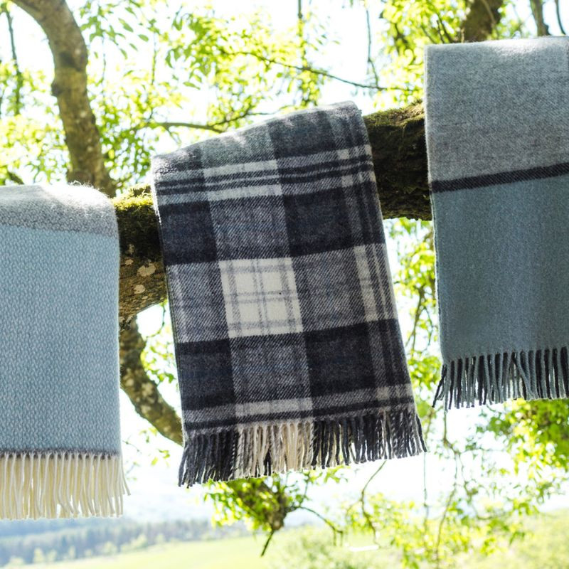 Plaid Cottage Grey Check Tweedmill