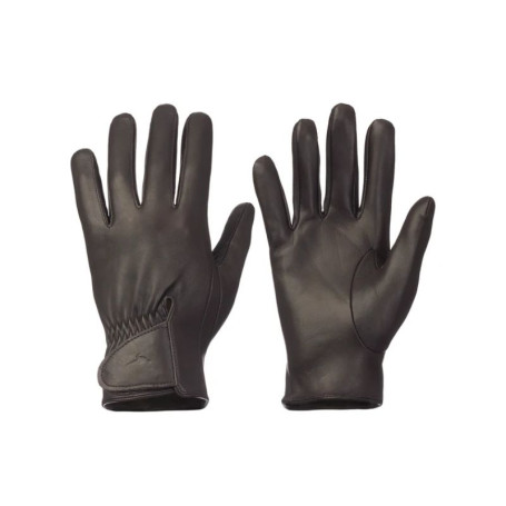 Gants en cuir Noir Florence Laksen